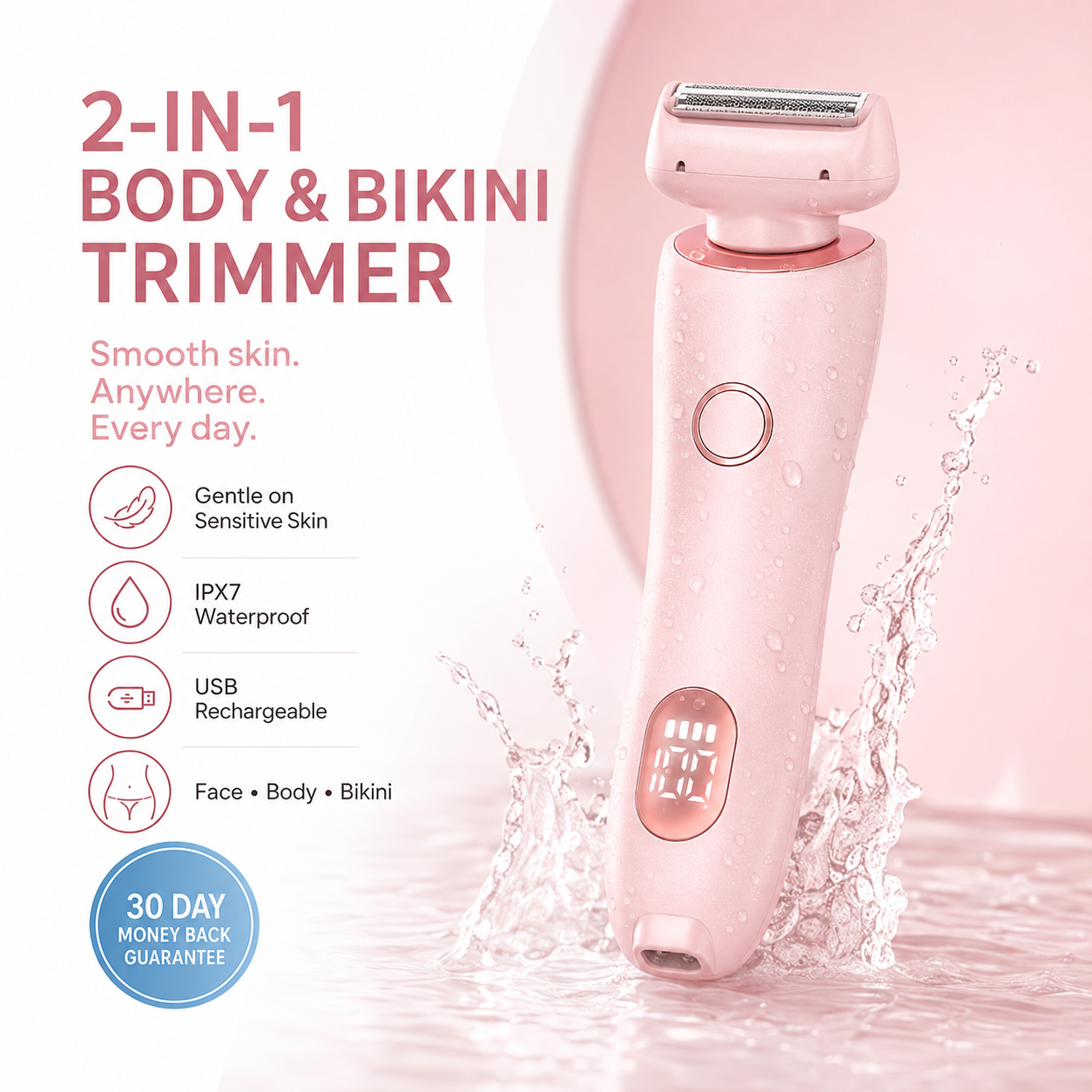 2-in-1 Wet & Dry Body Trimmer