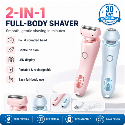 2-in-1 Wet & Dry Body Trimmer